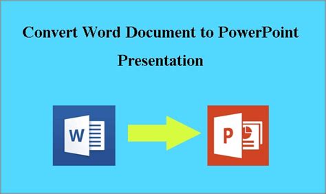 How To Convert Word Document To Powerpoint Presentation