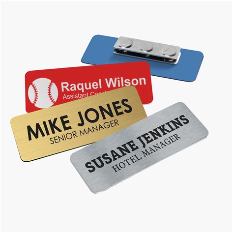 Engraved Plastic Name Tag Crystal Images Inc