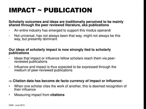 Ppt Scholarly Impact Metrics An Overview Powerpoint Presentation