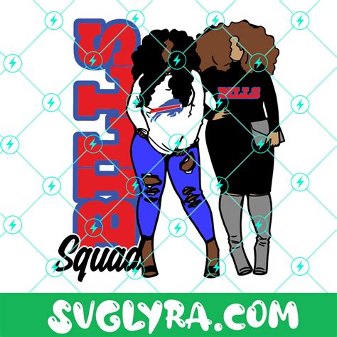 Bill Squad Svg Buffalo Bills Svg Sports Svg Black Woman Svg NFL Svg