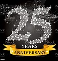 25th Anniversary Stock Illustration - Download Image Now - iStock