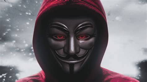 2560x1440 Anonymus Eyes Red Hoodie 5k 1440p Resolution Hd 4k Wallpapers