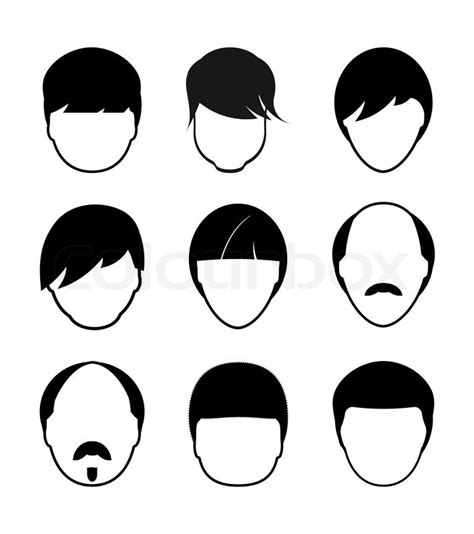 Set Of Faces Icons Stock Vector Colourbox