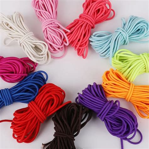 2 5mm colorful high elastic high quality round elastic band round elastic rope rubber band