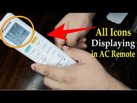 AC Remote Problem Shows All Icons On Display Daikin AC Remote Not