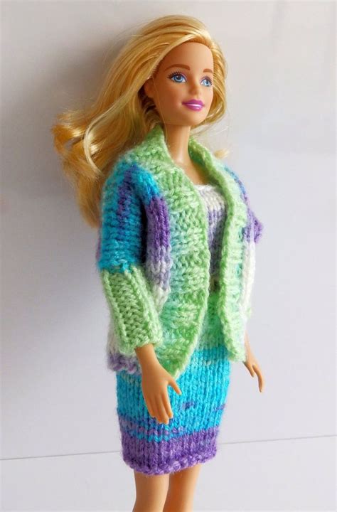 Knitting Pattern Pdf Barbie Look Barbie Dolman Cardigan Barbie