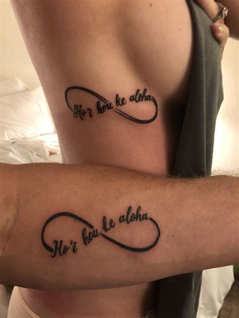 Couples Tattoos Hawaiian Infinity “falling In Love All Over Again