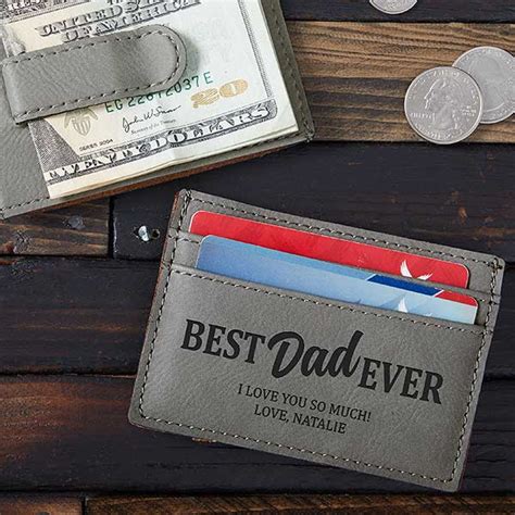 Check spelling or type a new query. Best Dad Ever Personalized Money Clip Wallet