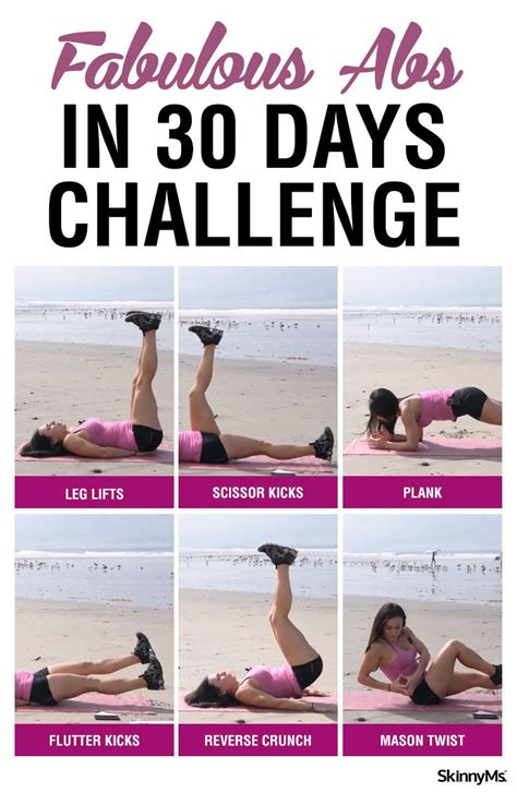 30 Day Ab Challenge Get Fabulous Abs In 30 Days 30 Day Ab Challenge 30 Day Abs Ab Challenge
