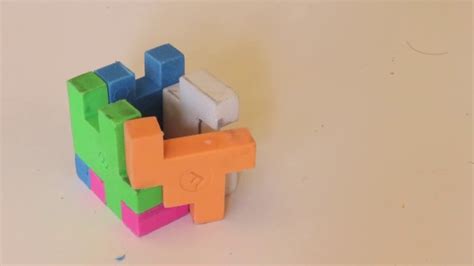 Wholesale hot 3d creative diy rubik's cube ball diamond shape eraser puzzle cube assemble eraser. Eraser Cube Puzzle Solution (Animated) - YouTube