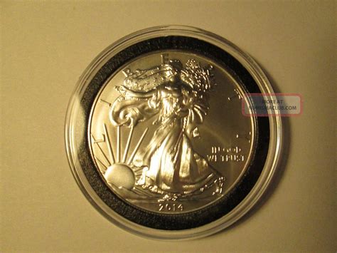 2014 Silver American Eagle Uncirculated 1 Oz 999 Fine Bullion Dollar
