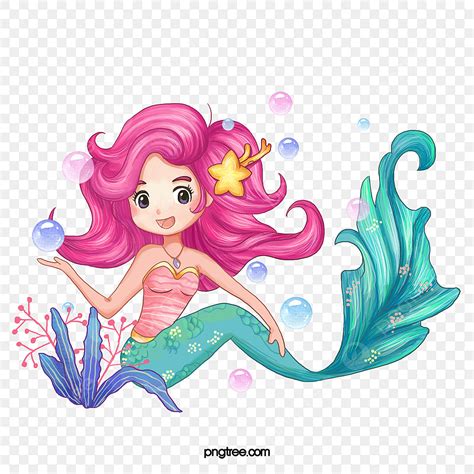 Mermaid Cartoon Sketch Png Vector Psd And Clipart With Transparent