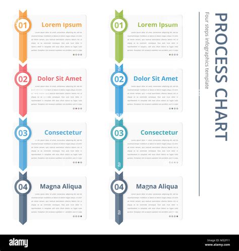 Vertical Process Chart Flow Chart Template Infographics Design