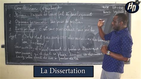 Comment Faire La Conclusion Dune Dissertation En Français Youtube