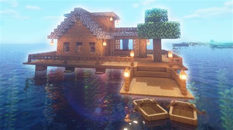 Minecraft Simple Floating Warer House Build Easy Survival Starter