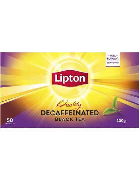 Lipton Black Tea Decaffeinated 50 Pack Allys Basket Direct Fro