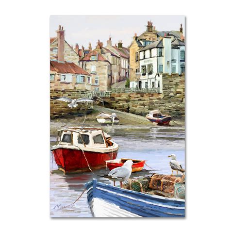 Trademark Fine Art Seagull Harbour Canvas Art By The Macneil Studio