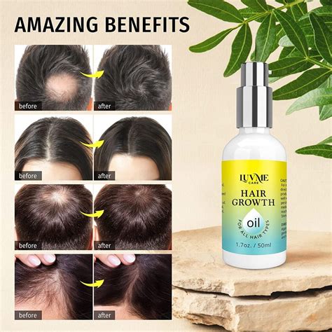 Luv Me Care Biotin Hair Growth Oil Hair Growth Serum 2 Pack Natural