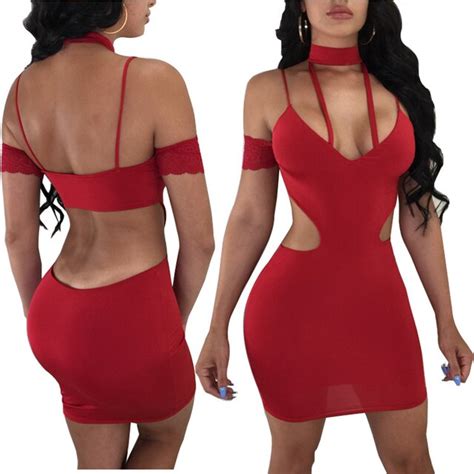 Buy Sexy Bandaged Nightclub Party Dresses Womens