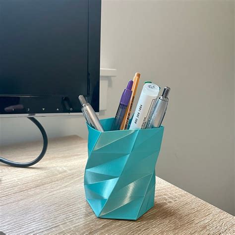 Pen Holder Desk Organizers 3d Printed Any Color Etsy