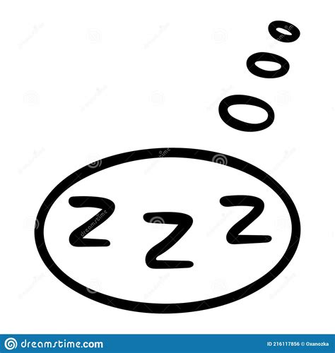 Sleep Icons Zzz Hand Drawn Zzzz In A Speech Bubble Zz Sleeping Night