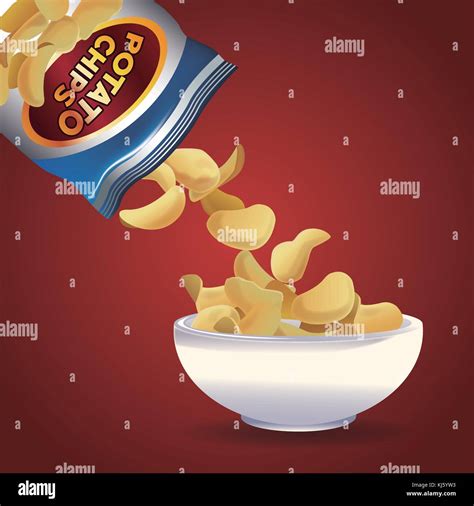 Potato Chips Snacks Stock Vector Image And Art Alamy