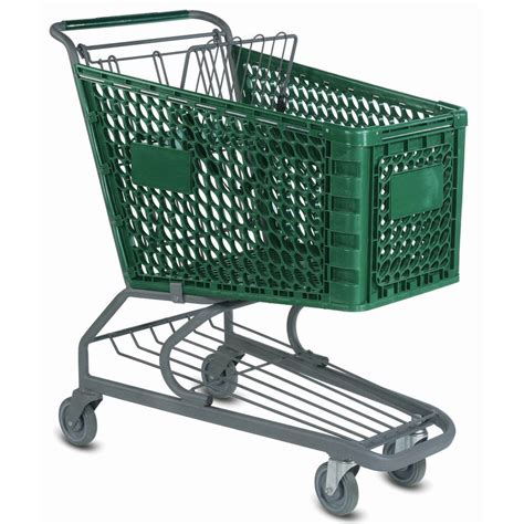 Versacart Green Plastic Shopping Cart 39 12l X 22 23w X 40 34h