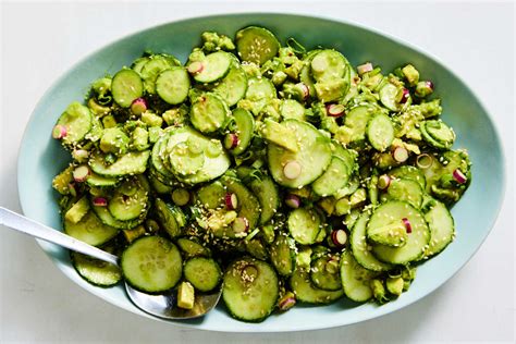 Sesame Cucumber And Avocado Salad Recipe NYT Cooking