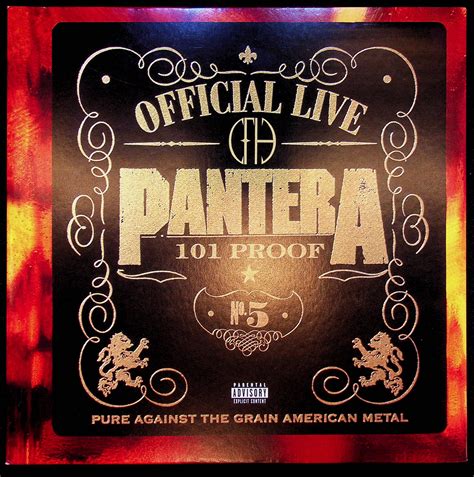 Pantera Official Live 101 Proof Lp 180g Audiophile Used Big