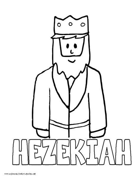 Christianity Bible King Hezekiah Coloring Pages
