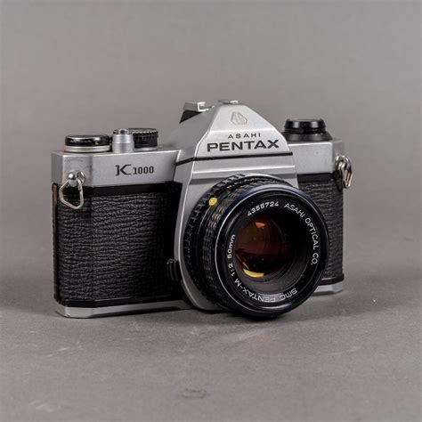 Vintage 1981 Pentax Asahi K1000 35mm Film Camera W 50mm F2 Lens Sn