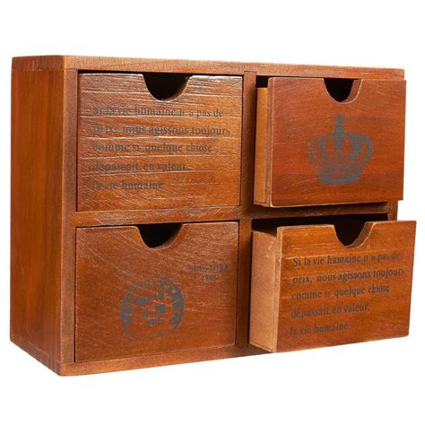 Small Rustic Decorative Wooden Storage Boxes With Drawers Buy Storage