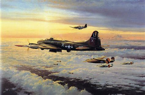 Mighty Eighth Coming Home By Robert Taylor Aircraft Art Fighter