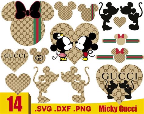 Gucci And Disney Inspired Svg Mickey Mouse By Rhinodigital On Zibbet