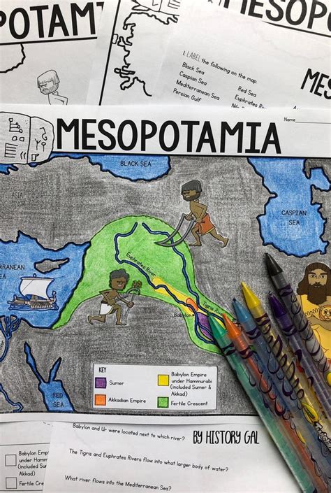 Mesopotamia Map Activity Print And Digital Map Activities Ancient