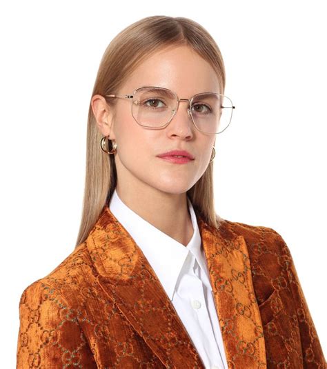 Rectangular Gold Glasses Gold Glasses Glasses Stylish Jewelry