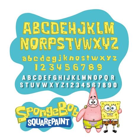 Spongebob Svg Spongebob Font Sponge Bob Svg File Spongebob For