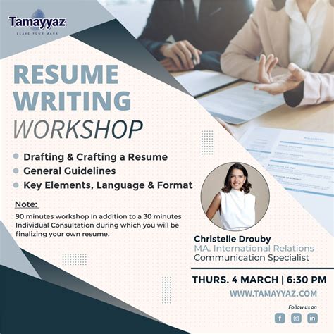 Resume Writing Workshop Tamayyaz