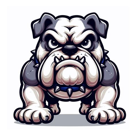 Premium Vector Cute Bulldog Cartoon Vector On White Background