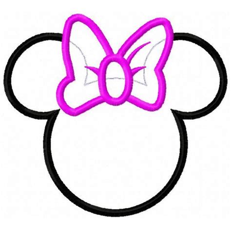 Minnie Mouse Head Templates Clipart Best