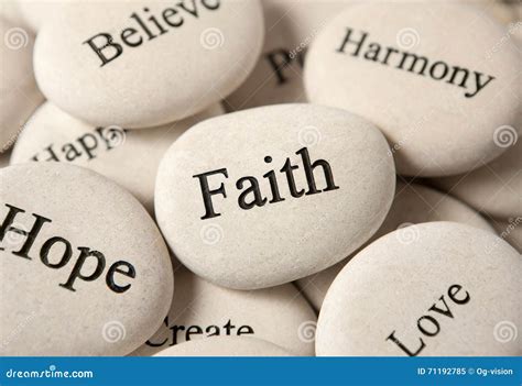 Inspirational Stones Faith Stock Image Image 71192785