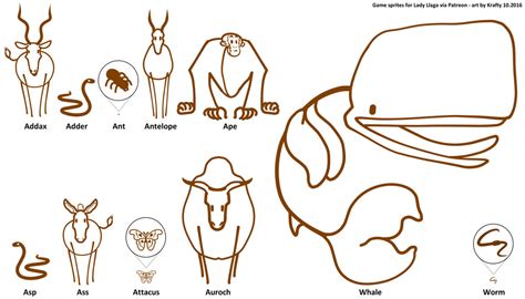 Stick Figure Animal Sprites By Meatyore Man On Deviantart