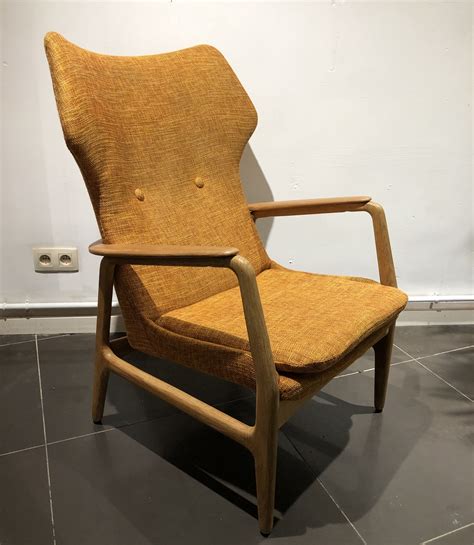High Back Lounge Chair By Arnold Madsen And Henry Schubell For Bovenkamp