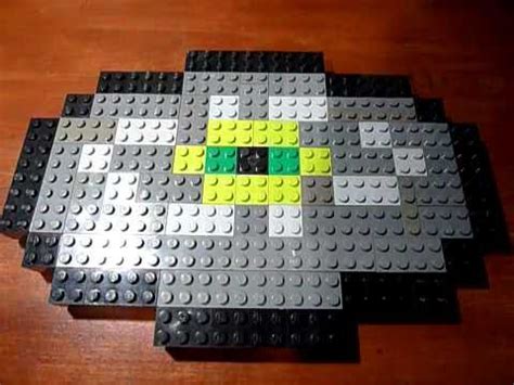 A disc with a lime green ring in the center. Lego Minecraft:Green Music Disc (cat) - YouTube