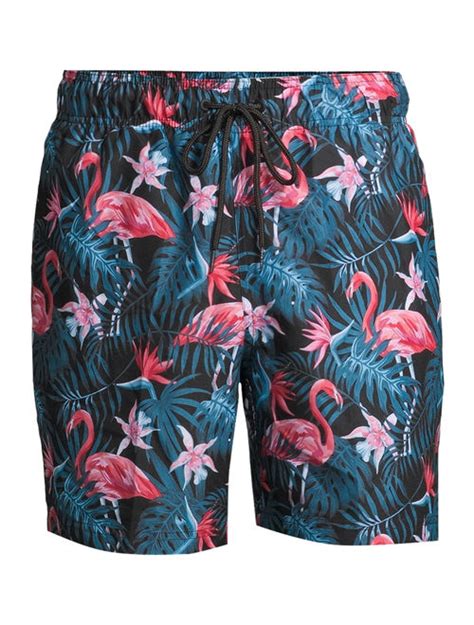 buy george men s and big men s 6 novelty swim trunk with flamingos up to size 3xl online