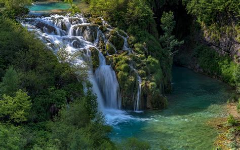 壁紙、クロアチア、公園、滝、plitvice National Park、岩、自然、ダウンロード、写真