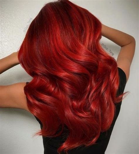 Crimson Red Hair Color In 2020 Hair Styles Red Hair Color Hair Color