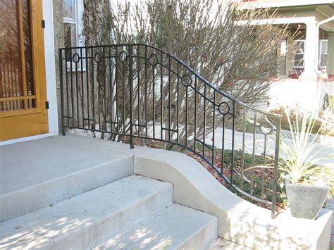 Exterior Step Railings Obrien Ornamental Iron Step Railing Porch