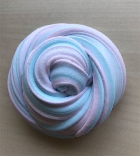 8oz Big Ultimate Bubblegum Cotton Candy Blue And Pink Pastel Slime