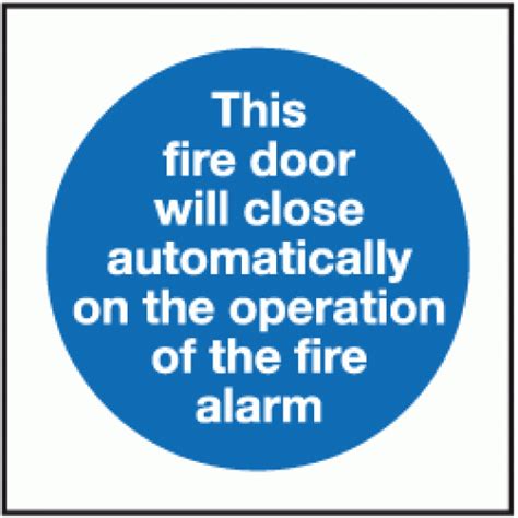 Your fire alarm system has been installed to protect you and your building. This fire door will close automatically on the operation ...